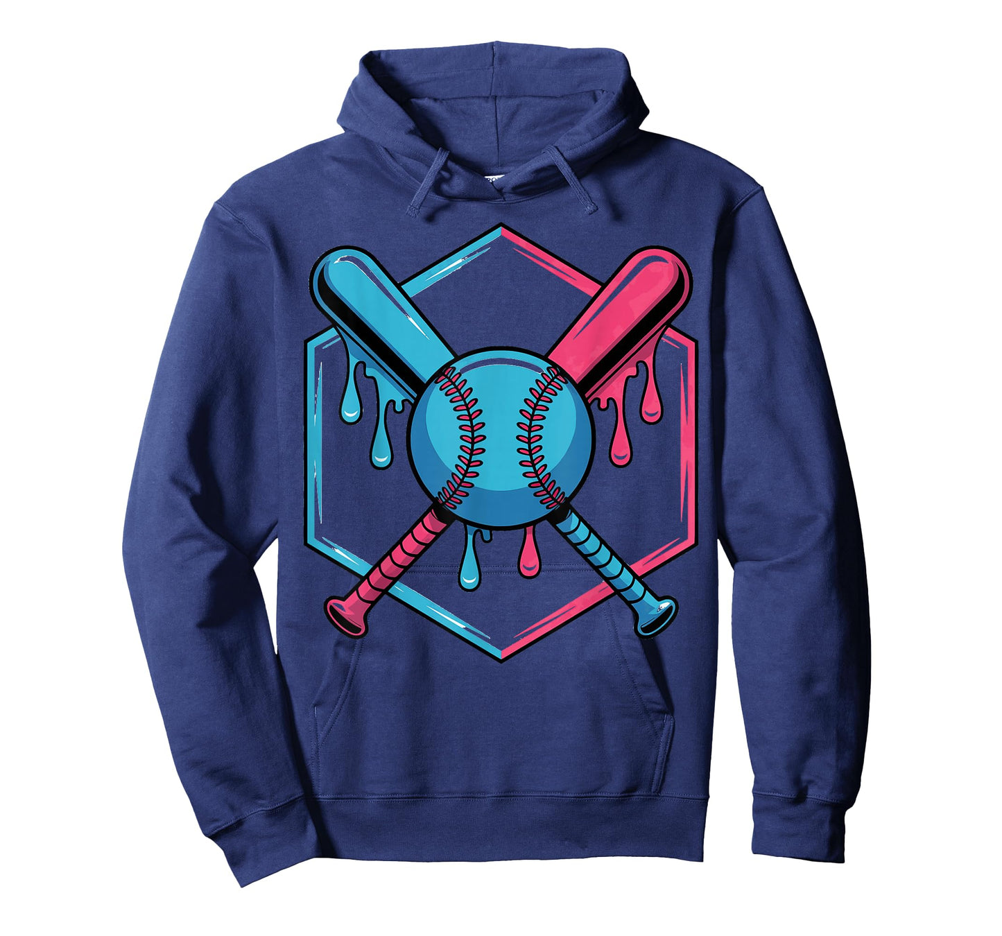 Baseball Drip For Boys Ice Cream Drip Youth Boys Baseball T-Shirt