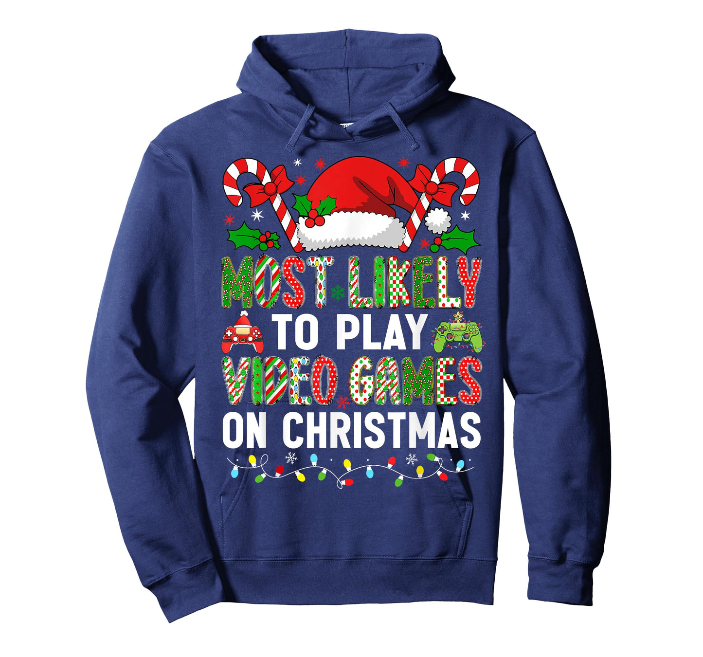 HUGvyn Christmas: Most Likely To Play Video Games Gamer Boys T-Shirt