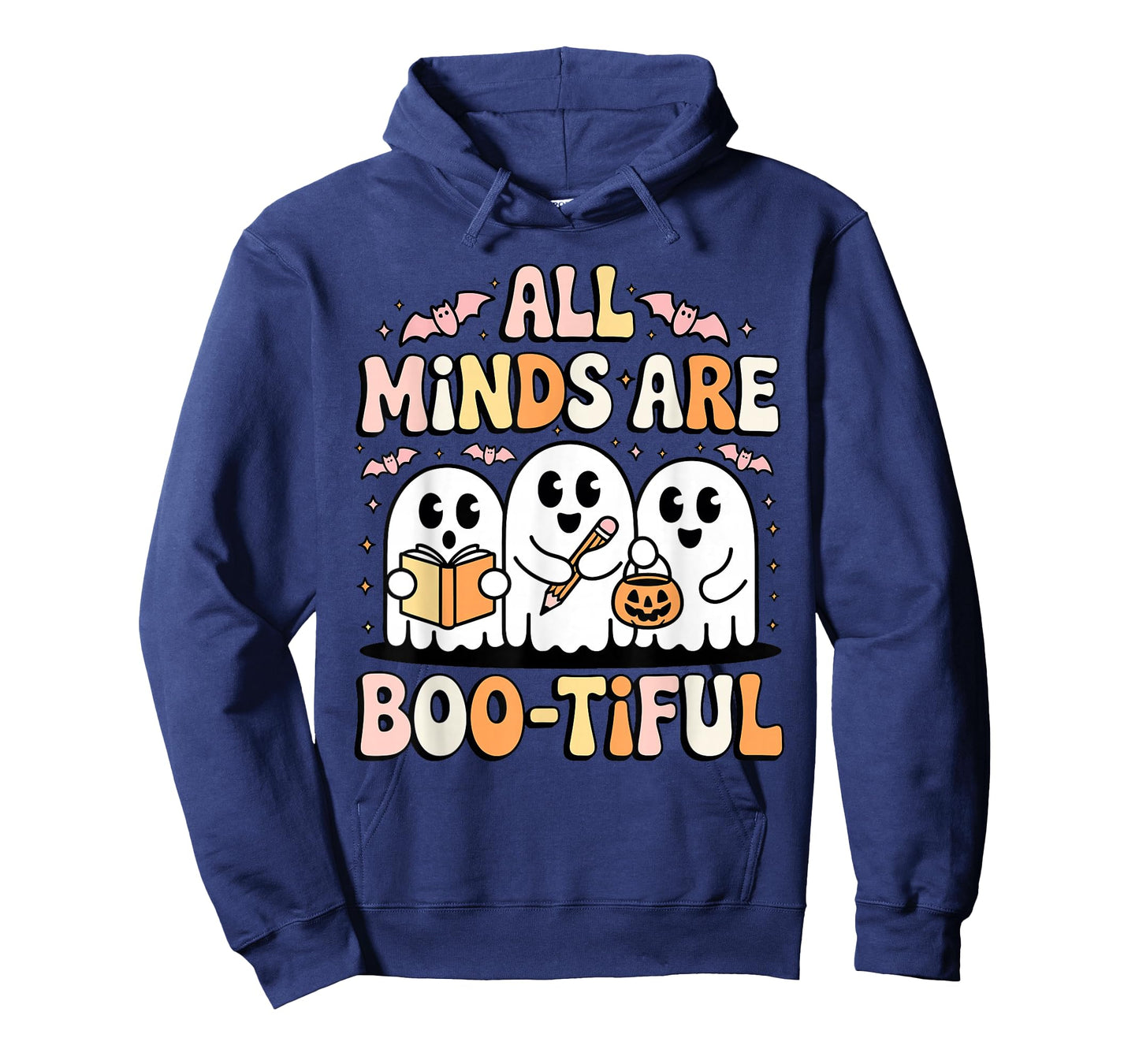 All Minds are Boo-Tiful Ghosts Reading Halloween Candy T-Shirt