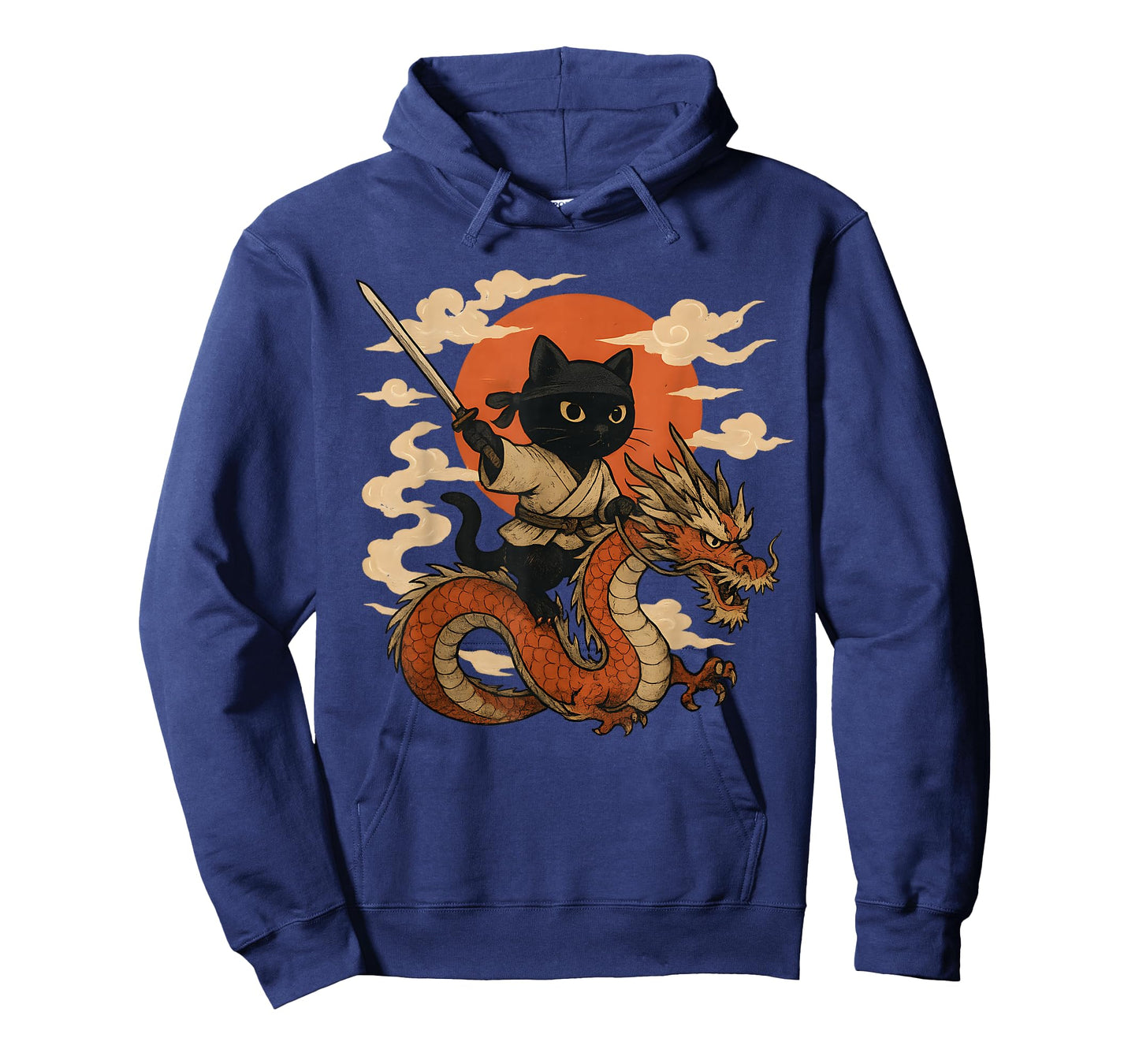 Vintage Japanese Samurai Cat Ninja dragon Kawaii anime lover T-Shirt