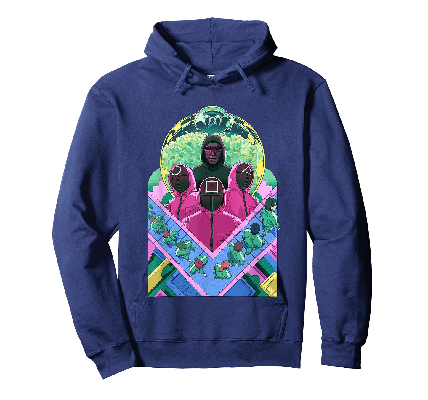Squid Game 2 Retro Neon Characters Collage T-Shirt