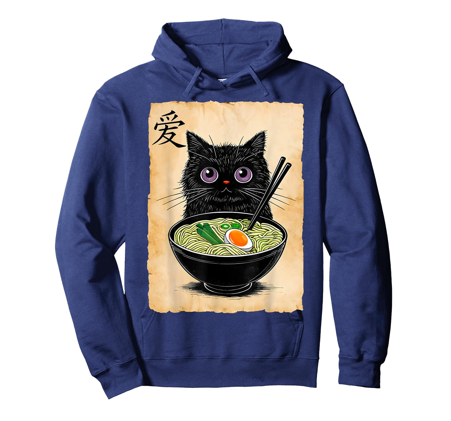 Cat Ramen Graphic Tees Funny Japanese Kawaii Anime Cat T-Shirt