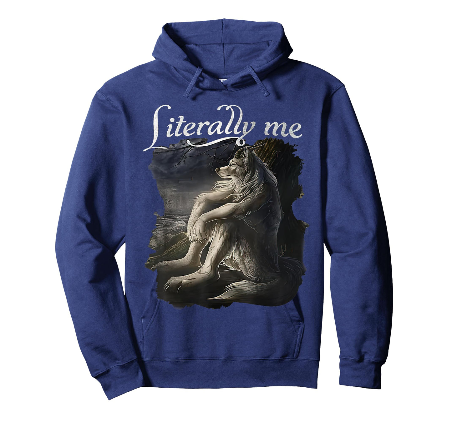 Sitting Wolf Literally Me Funny Meme for Men Women T-Shirt
