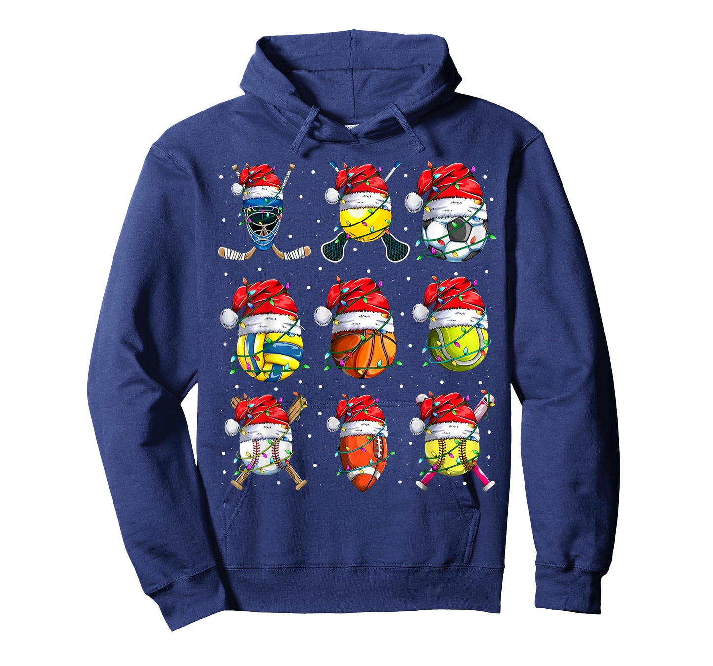 Santa Sports Design For Men Boys Christmas Sport Ball Player T-Shirt