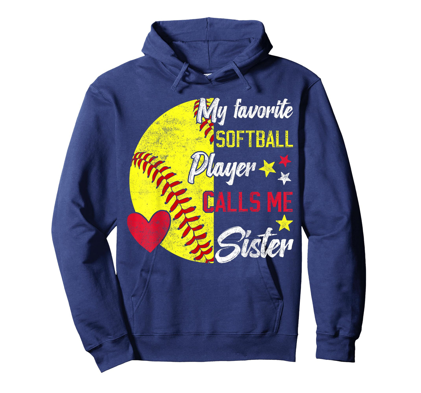 my favorite Softball player calls me sister Softball sisters T-Shirt