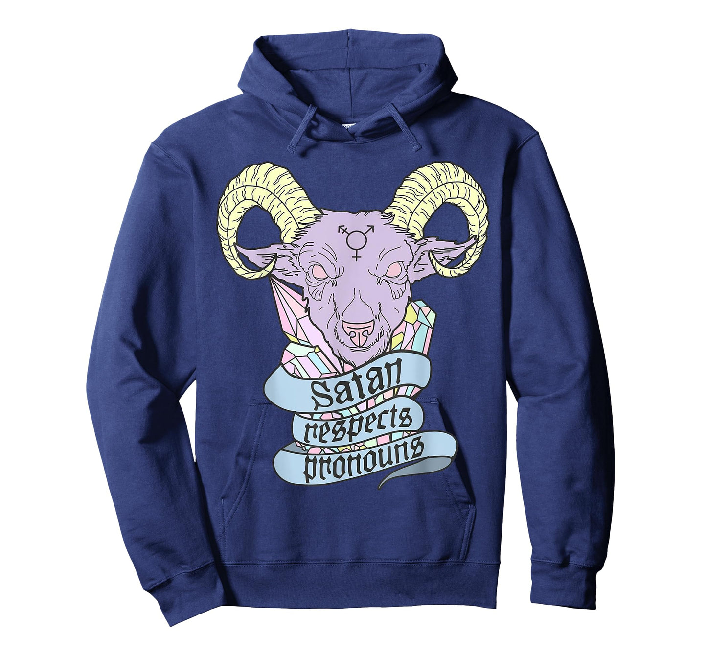 Satan Respects Pronouns Goat T-Shirt