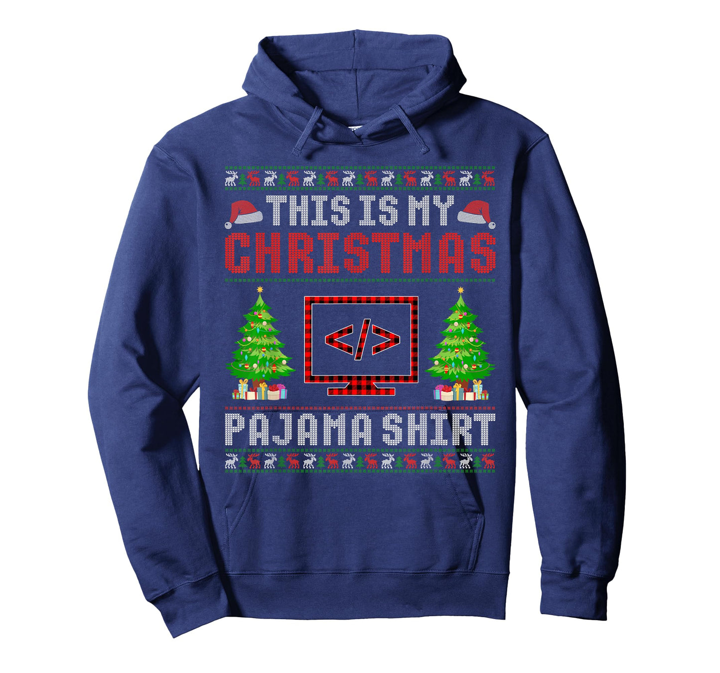 This is My Christmas Pajama Coding Ugly Sweater Funny T-Shirt