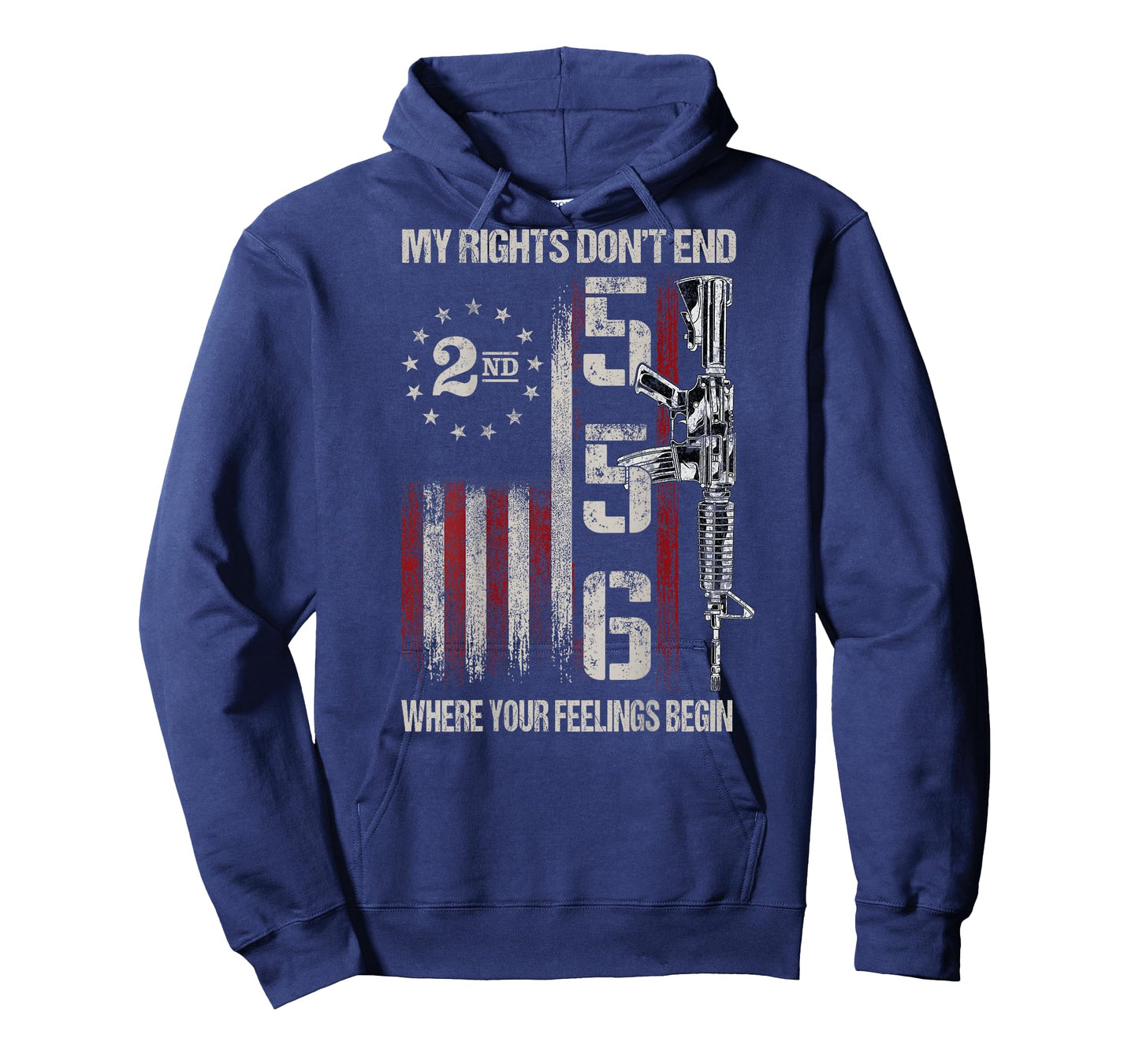 2nd Amendment Feelings America USA Patriotic Funny On Back T-Shirt