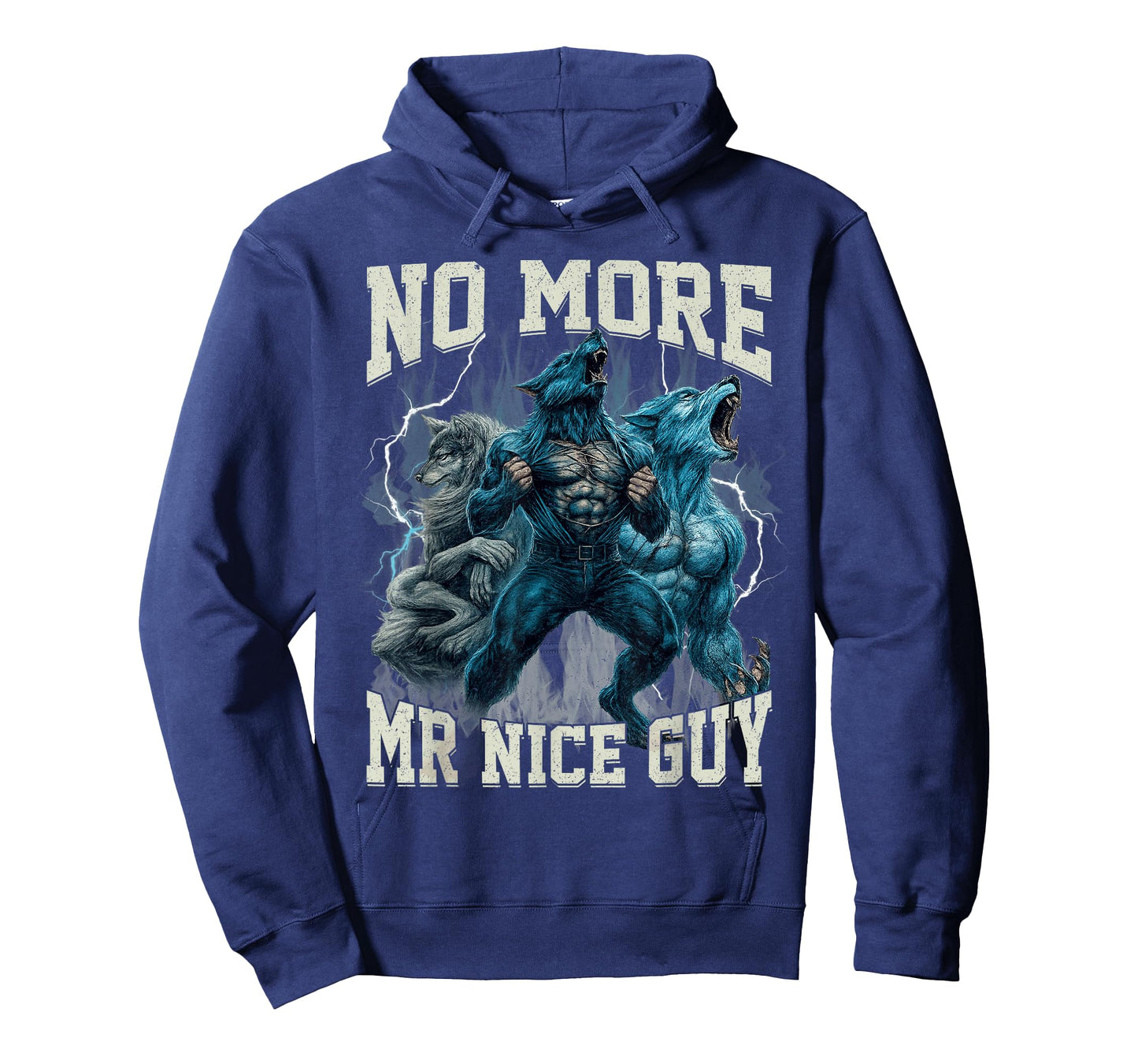 No More Mr Nice Guy Funny Alpha Wolf Meme Dad Papa Men Gifts T-Shirt