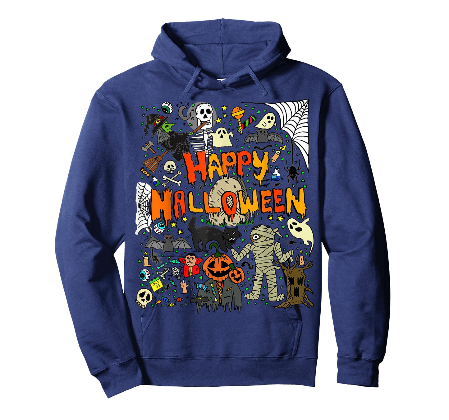 Happy Halloween Scary Retro Boys Girls Kids T-Shirt