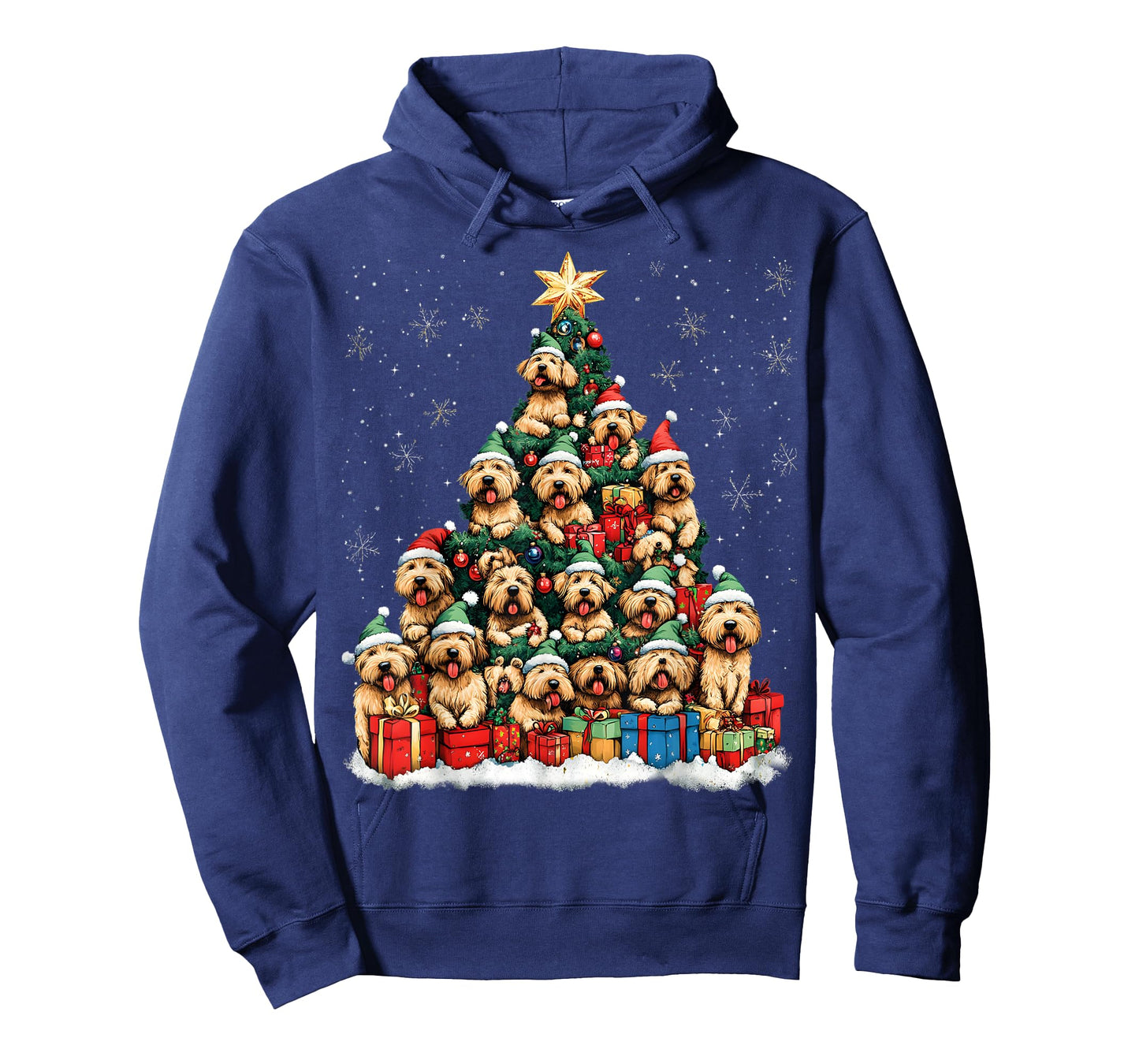 Soft Coated Wheaten Terrier Christmas Tree Dog Santa Dogmas Men Women Kids T-Shirt