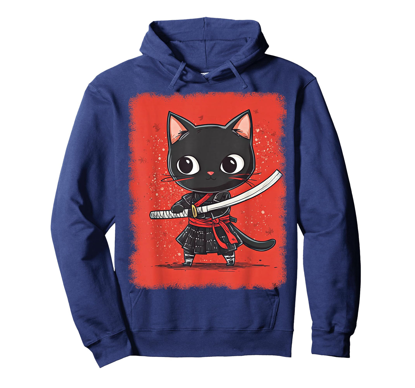 Japanese Samurai Kitten Kawaii Ninja Cat T-Shirt