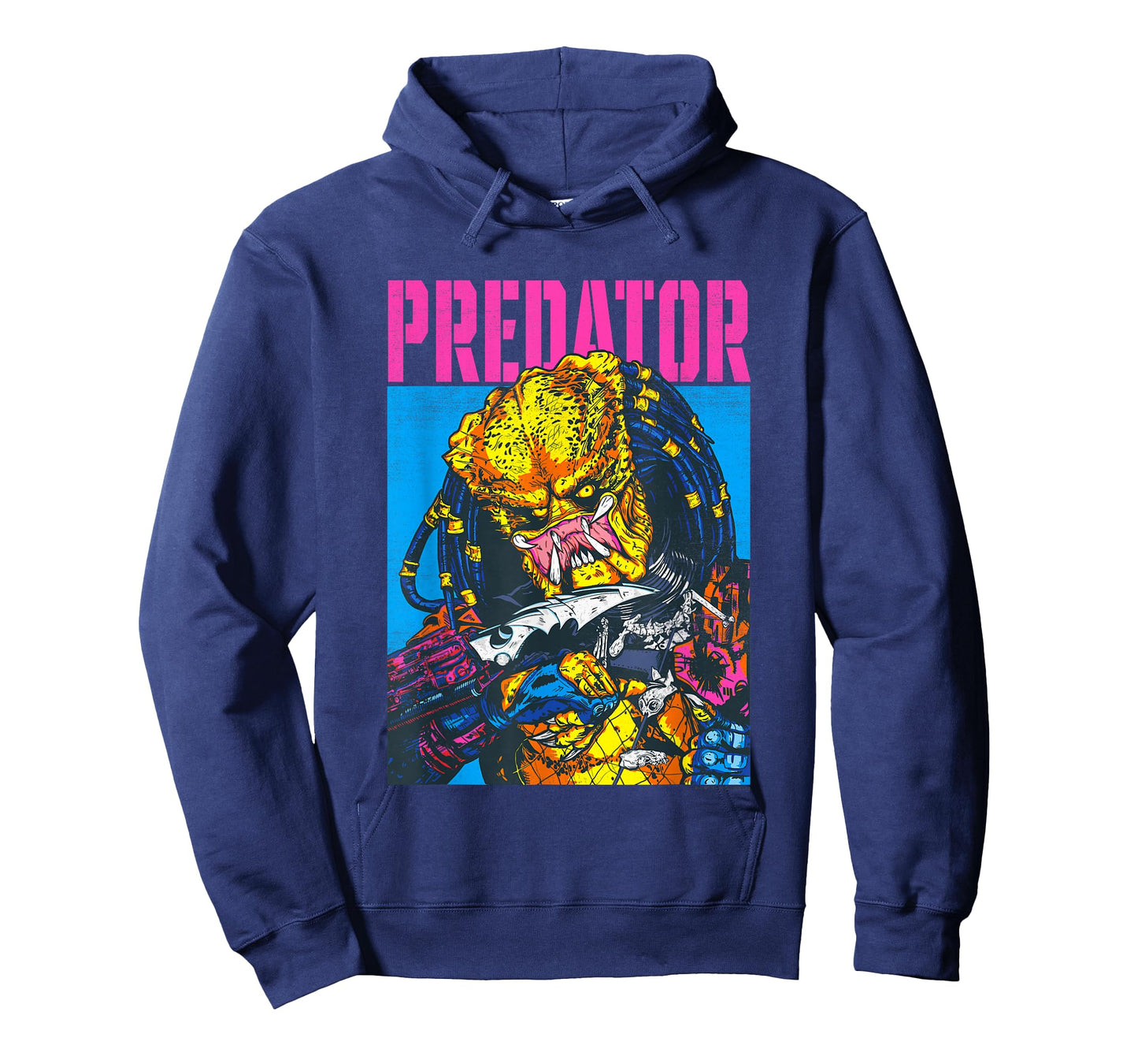 Aliens Iconic Epic Predator Retro Comic Big Chest Portrait T-Shirt