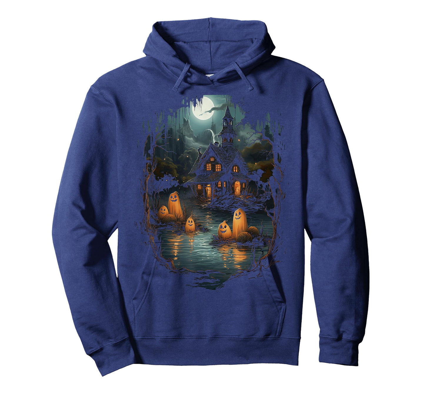 Vintage Ghost and Skeleton by Fire Camping Gothic Halloween T-Shirt