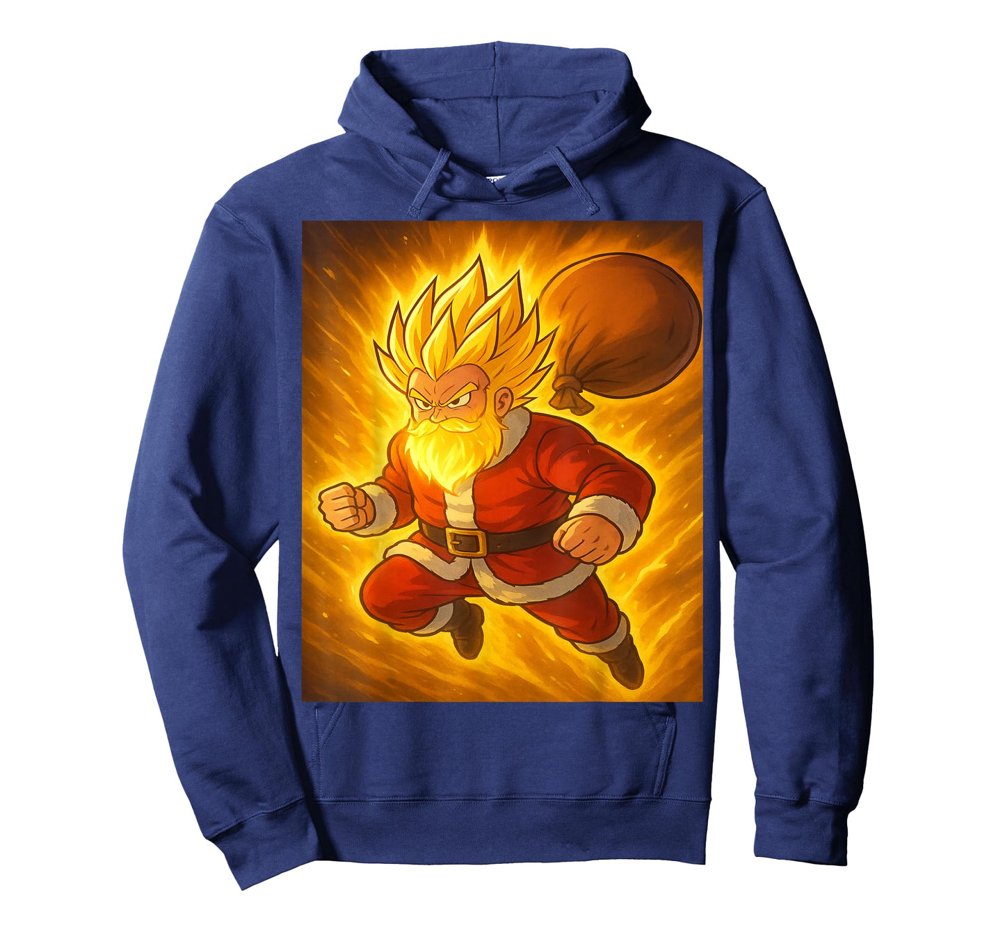 Super Powered Santa Anime Meme T-Shirt