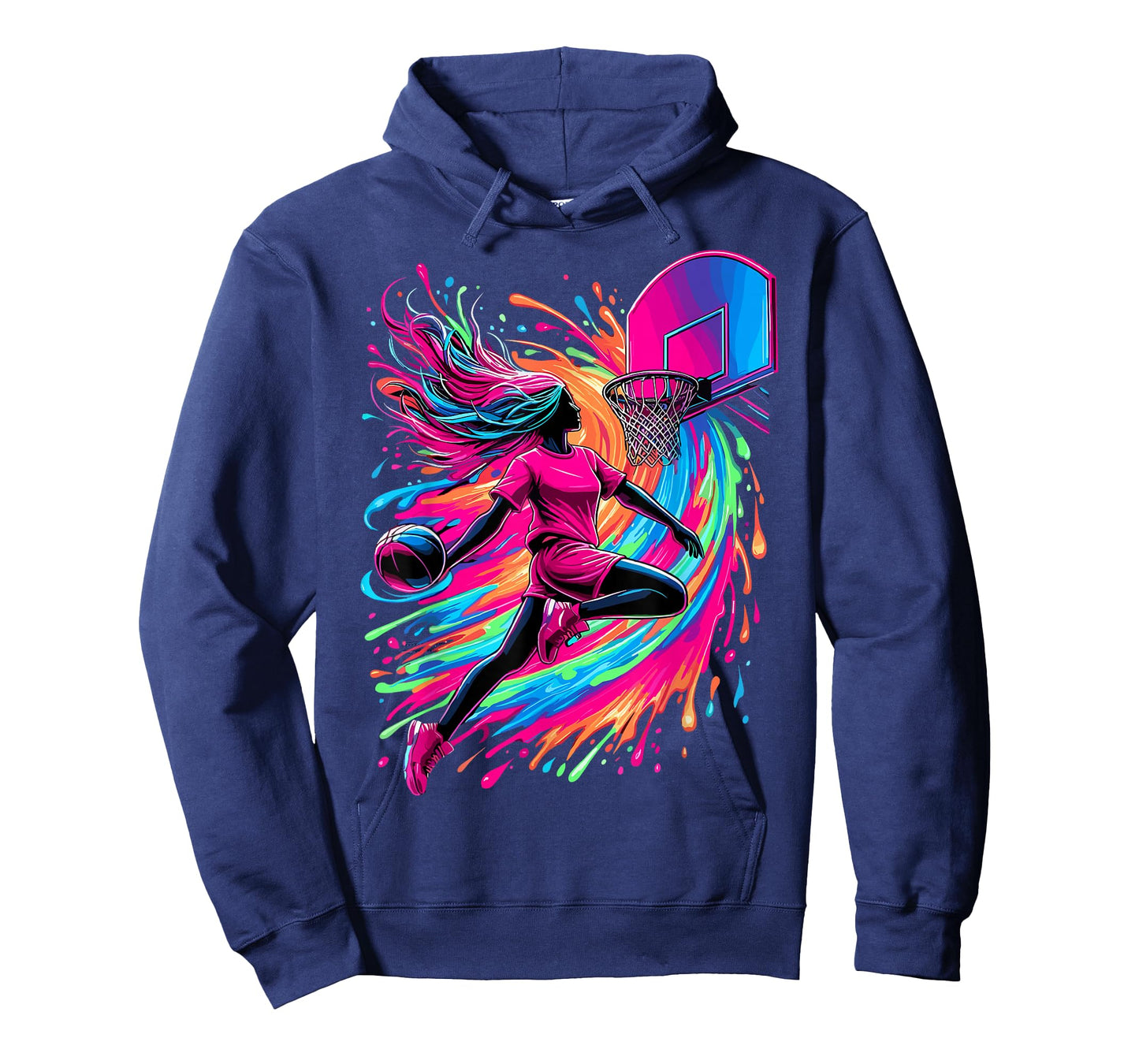 Basketball Girl Colorful T-Shirt