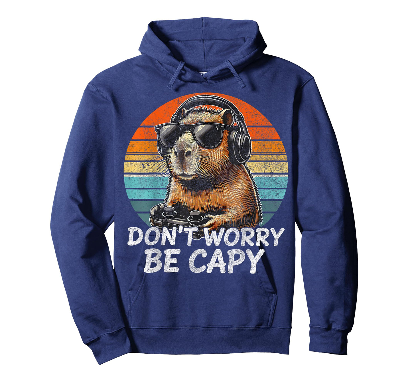 Don't Worry Be Capy Capybara Retro Gaming T-Shirt
