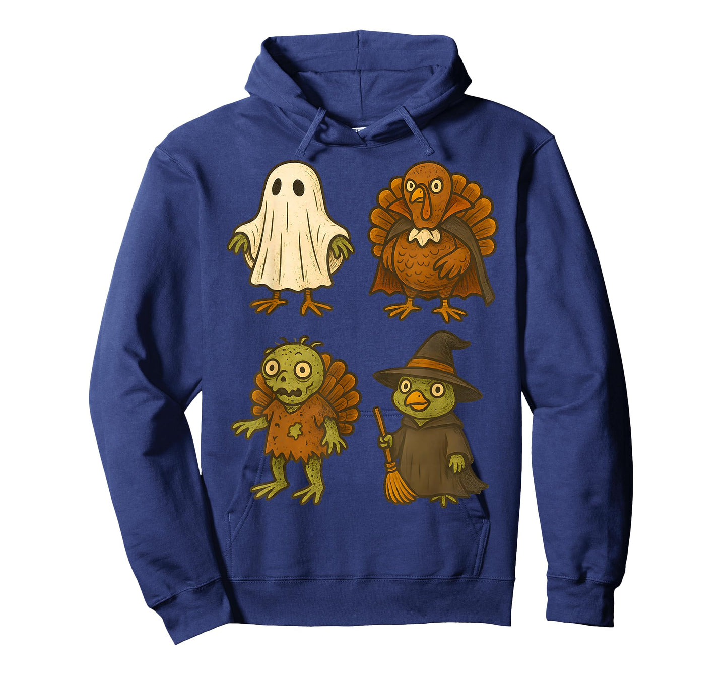 Turkey Ghost Witch Zombie Thanksgiving for Kids Boys Girls T-Shirt