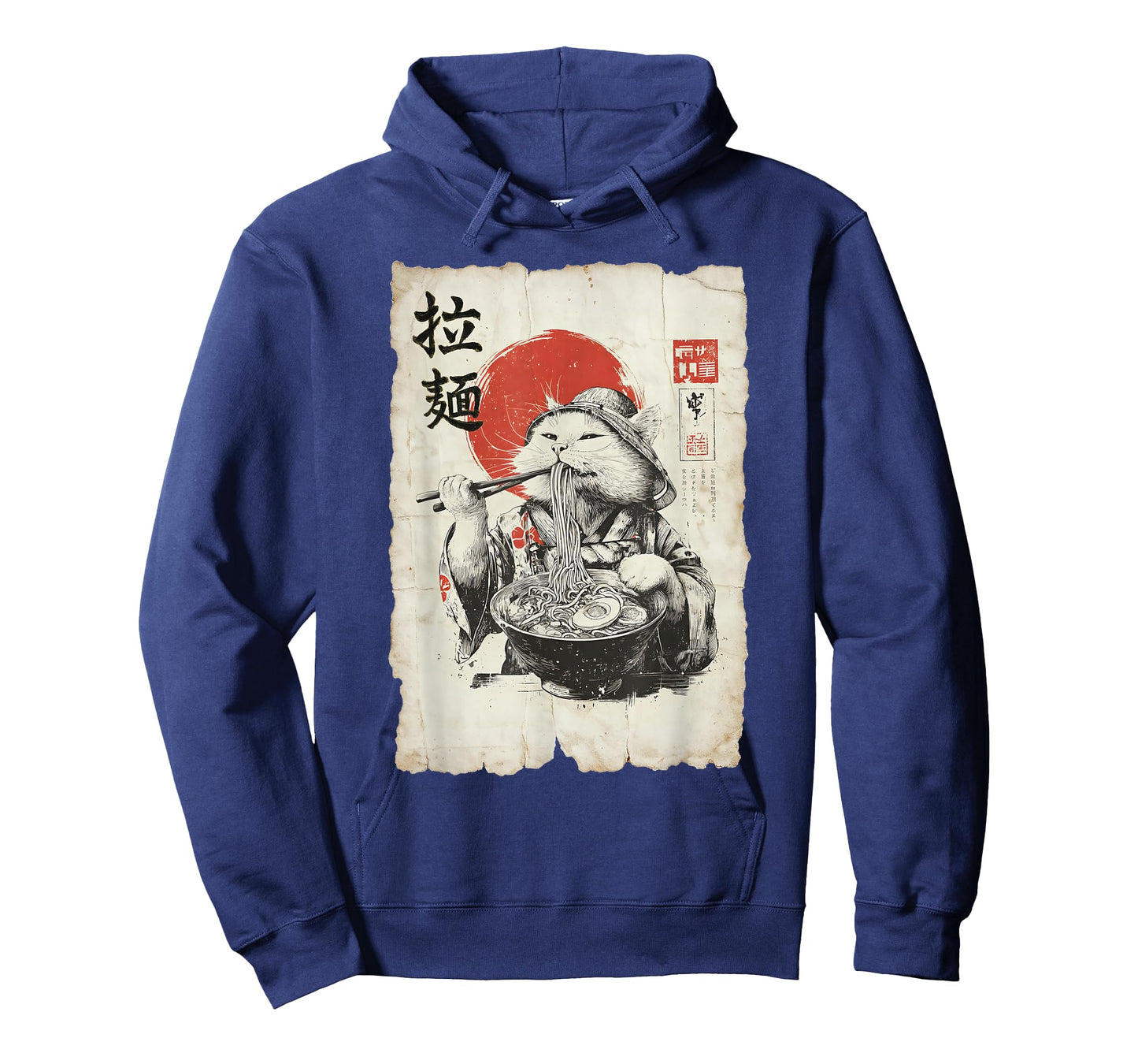 Ramen Cat Ukiyo-E Retro Japanese Noodle Lover T-Shirt