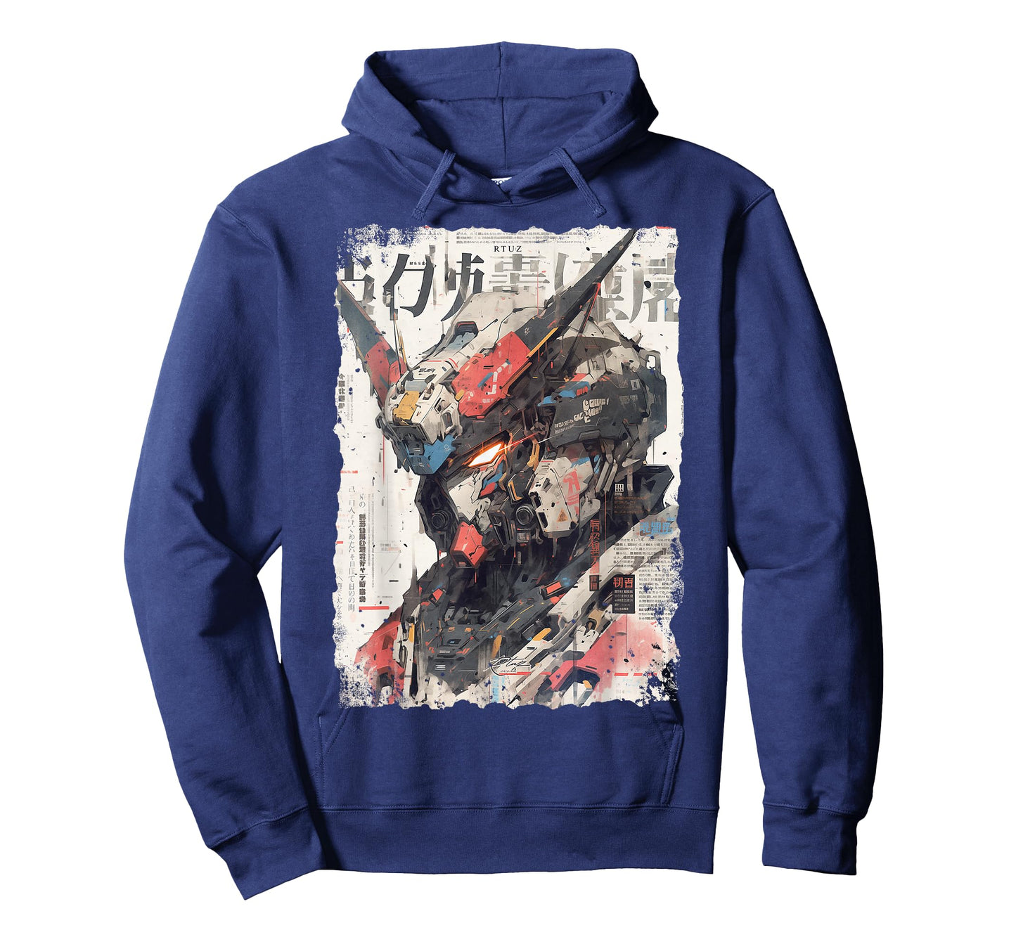 Cyberpunk Japanese cyborg futuristic robot T-Shirt, Small