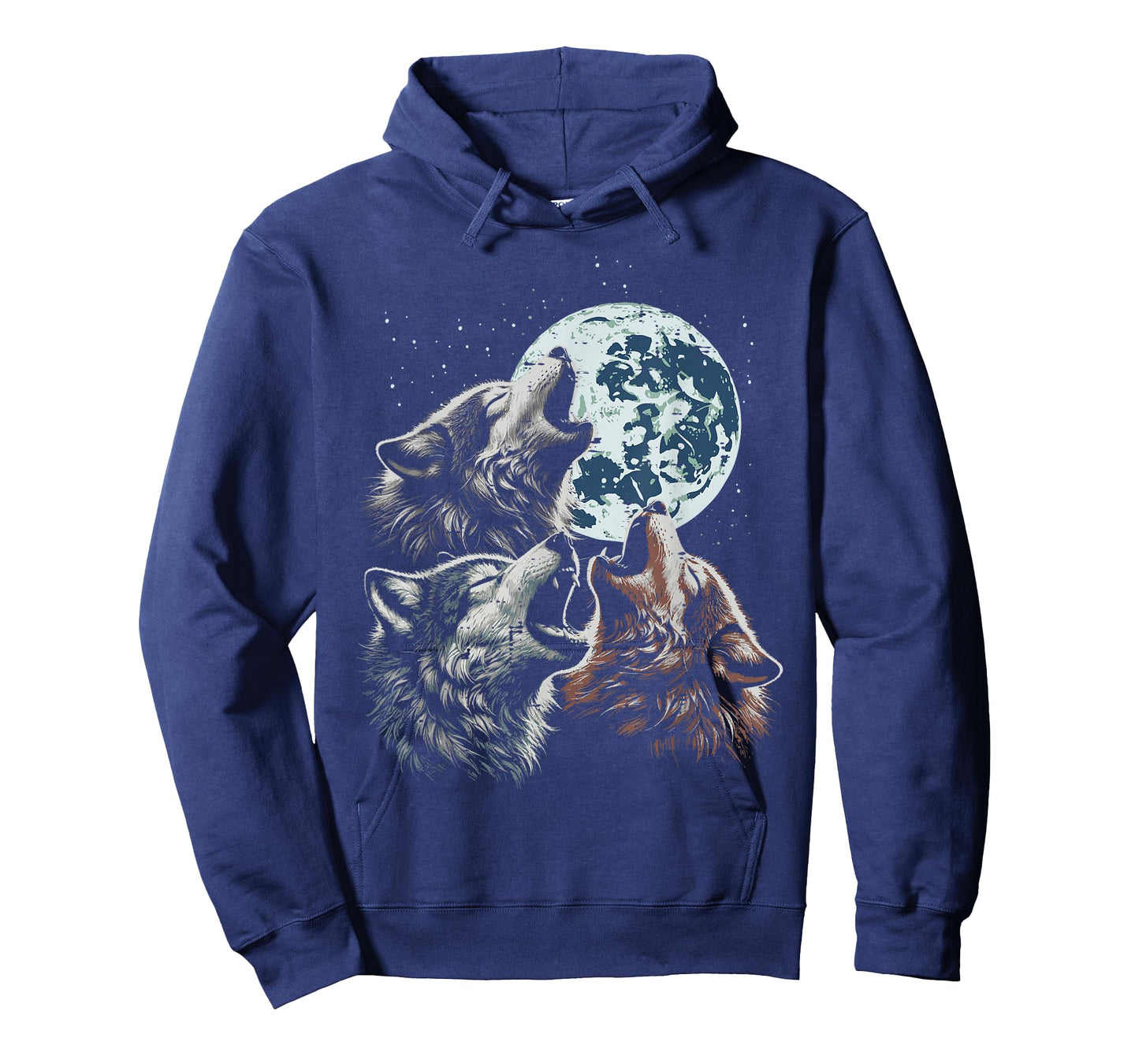 Wolves Cursed Moon Howl Funny Wolf Meme Parody Men Women Kid T-Shirt