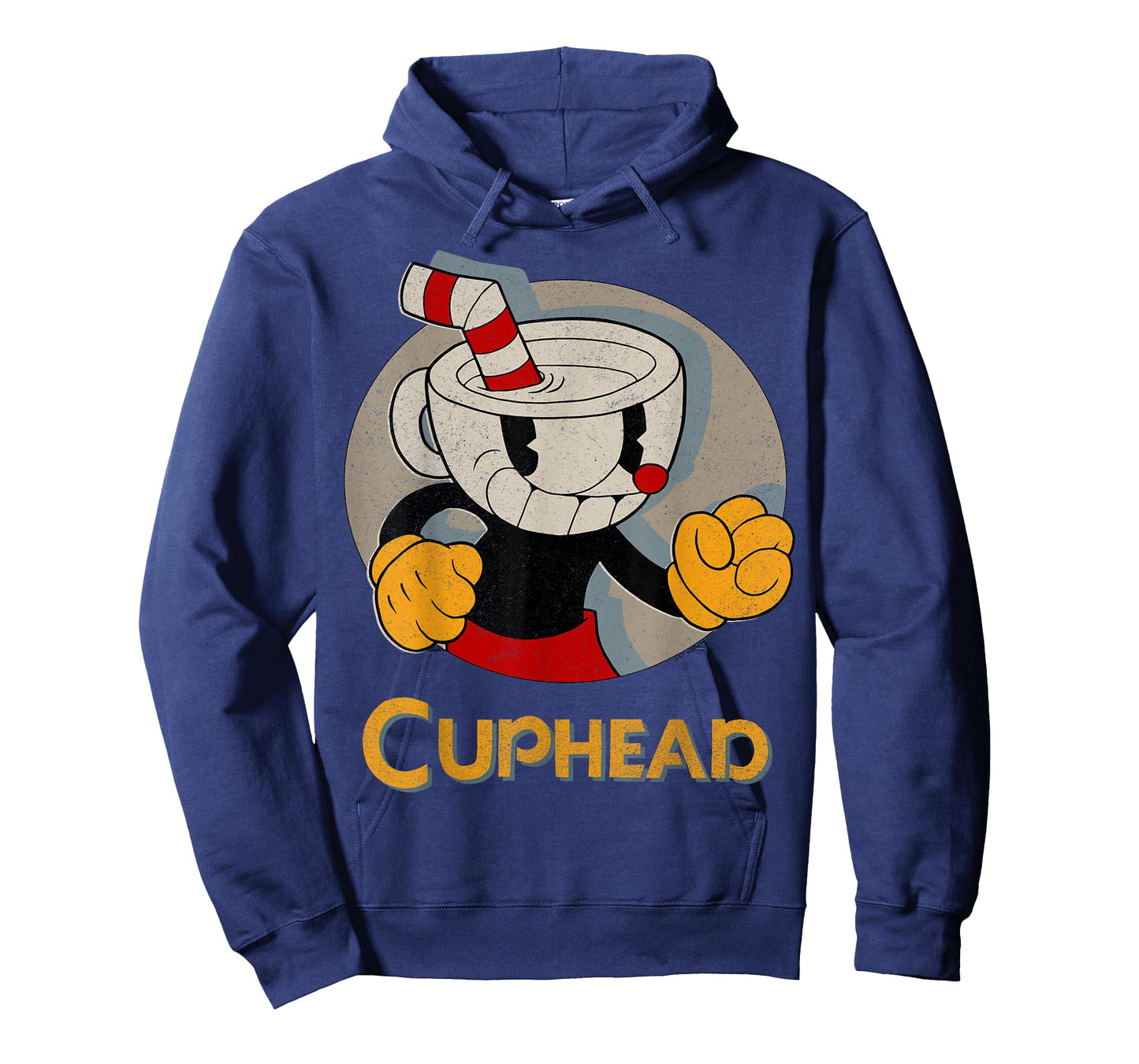 Cuphead Circle Shadow Profile Vintage T-Shirt