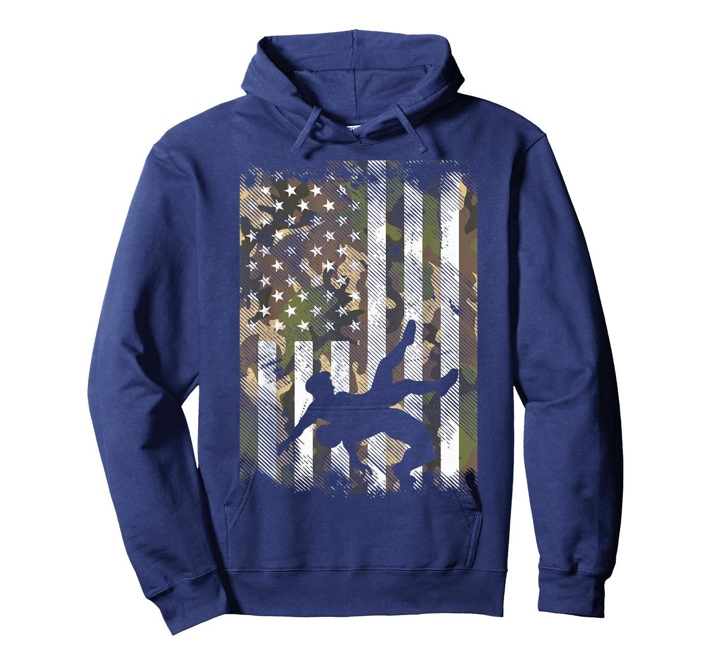 Wrestling Camo US Flag Wrestler Patriot Men Boys Kids Women T-Shirt
