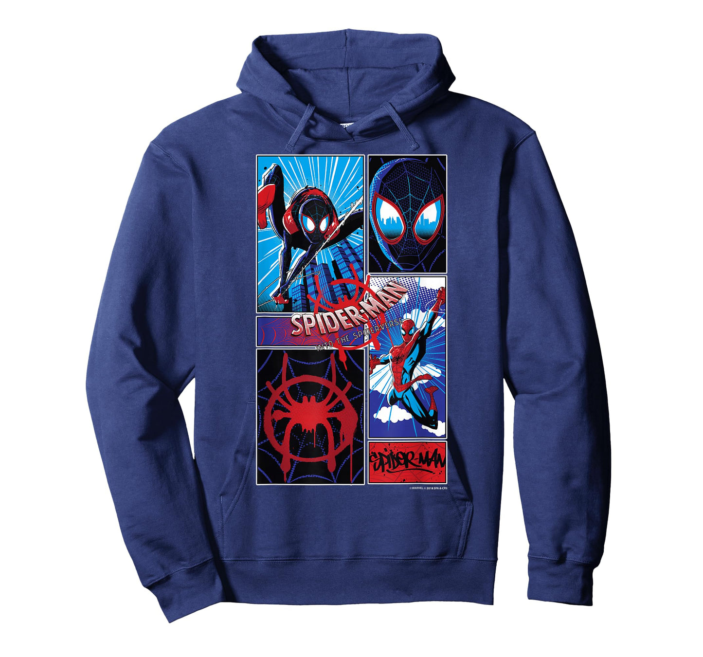 Marvel Spider-Man Spiderverse Miles & Peter Graphic T-Shirt T-Shirt Small