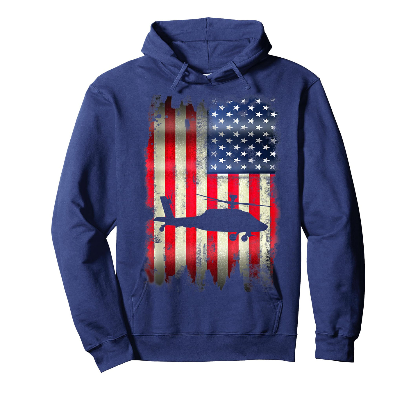 Helicopter Patriotic USA American Flag 4th of July Gift Women Kids Men T-Shirt