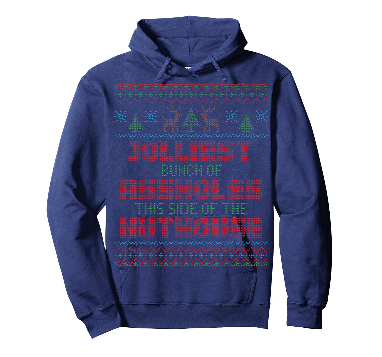 Ugly Christmas Jolliest Bunch of A-holes Movie Fun Gift Tee T-Shirt