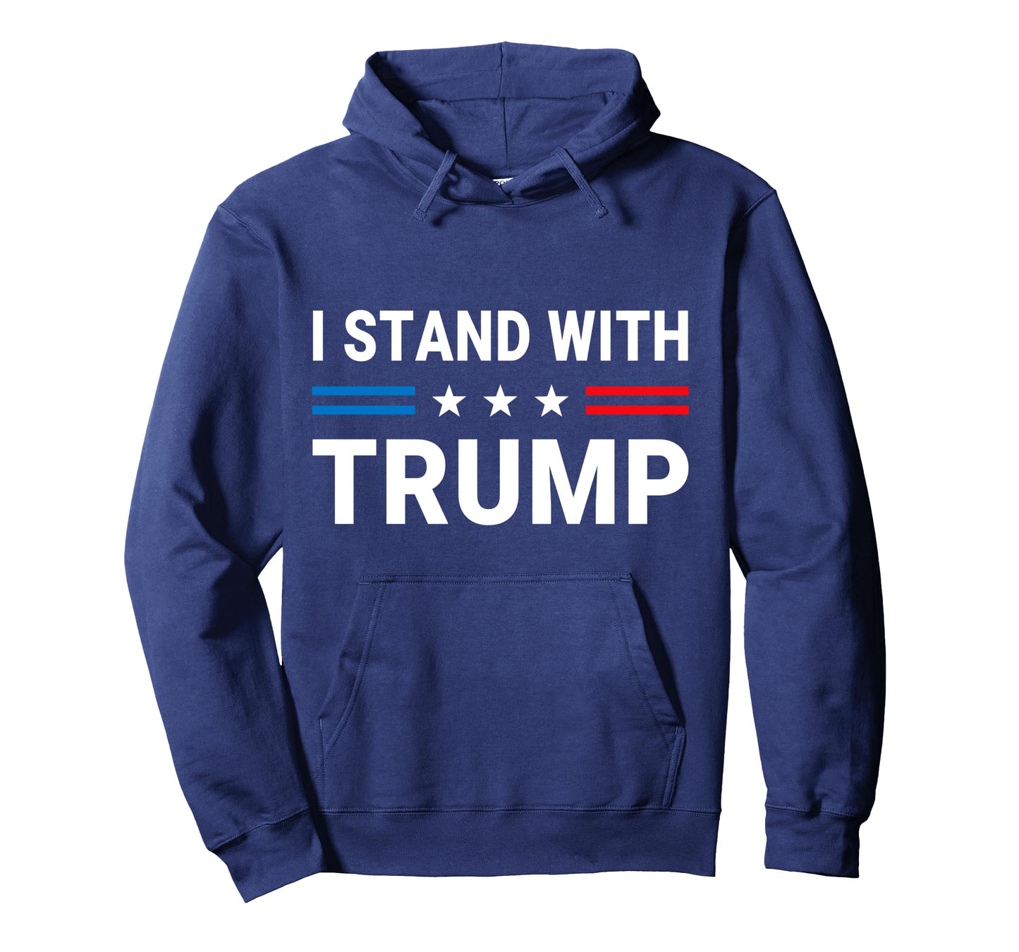 I Stand With Trump US Flag Support Trump 2024 Vintage Long Sleeve T-Shirt