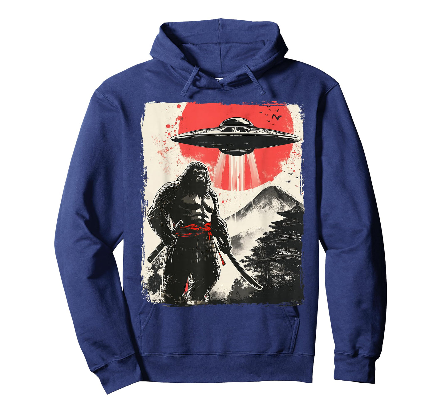 Bigfoot Samurai UFO Japan T-Shirt