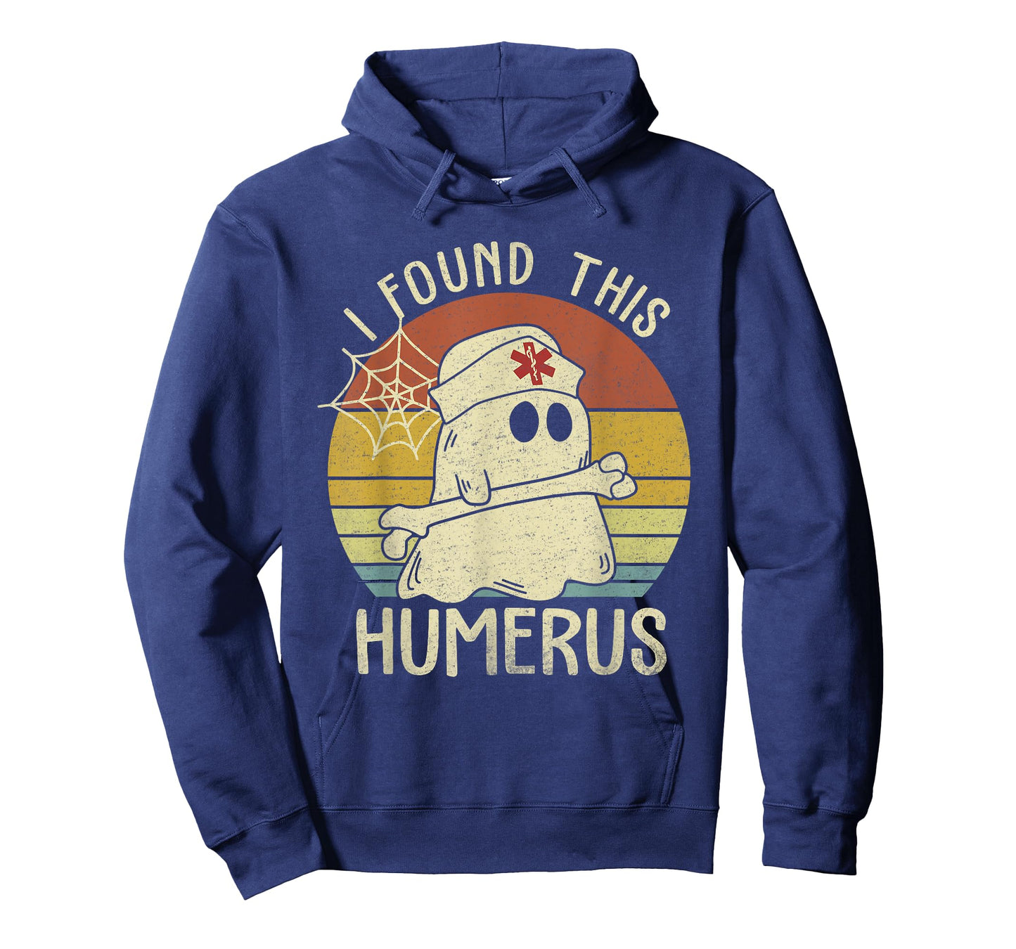 I Found This Humerus Halloween Nurse Nursing Ghost Humorous T-Shirt