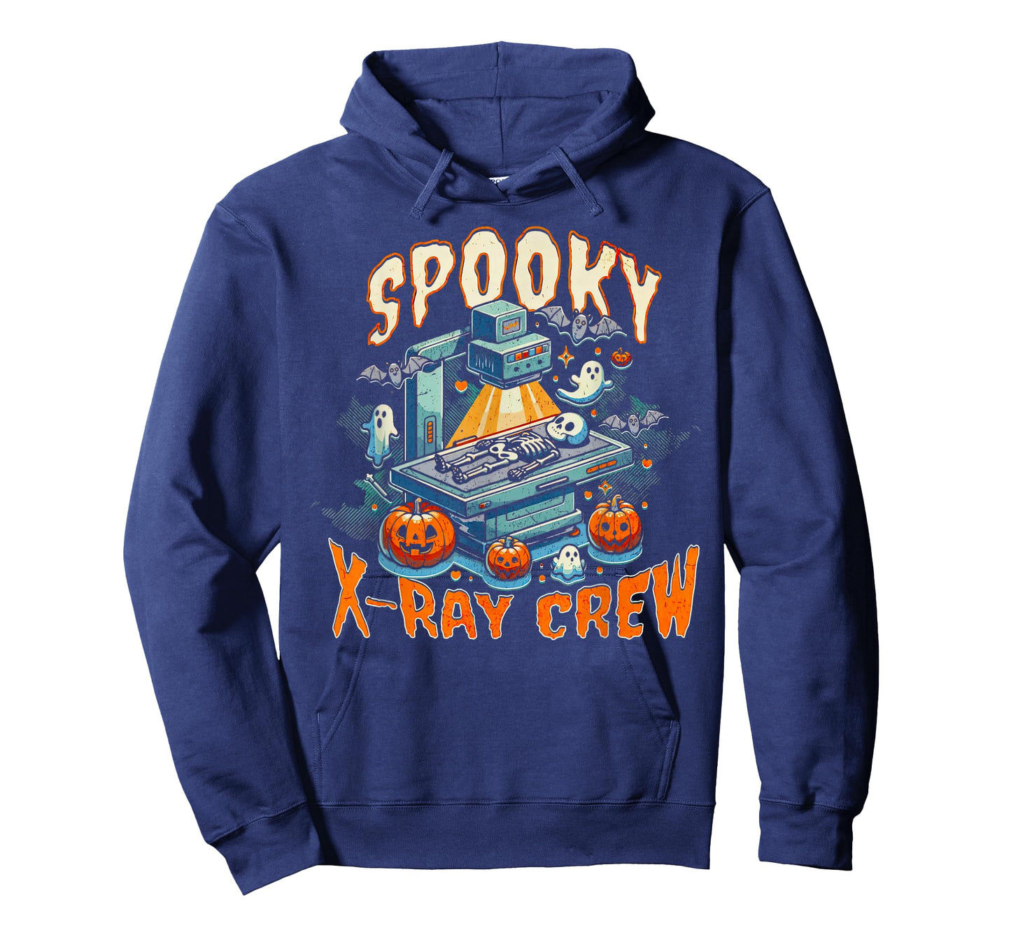 Spooky X-ray Crew Skeleton Ghost Halloween Radiology Tech T-Shirt