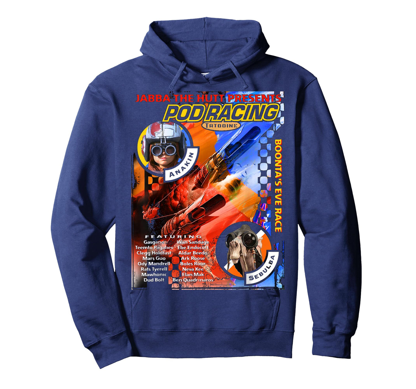 Star Wars Jabba Presents Podracing Poster T-Shirt