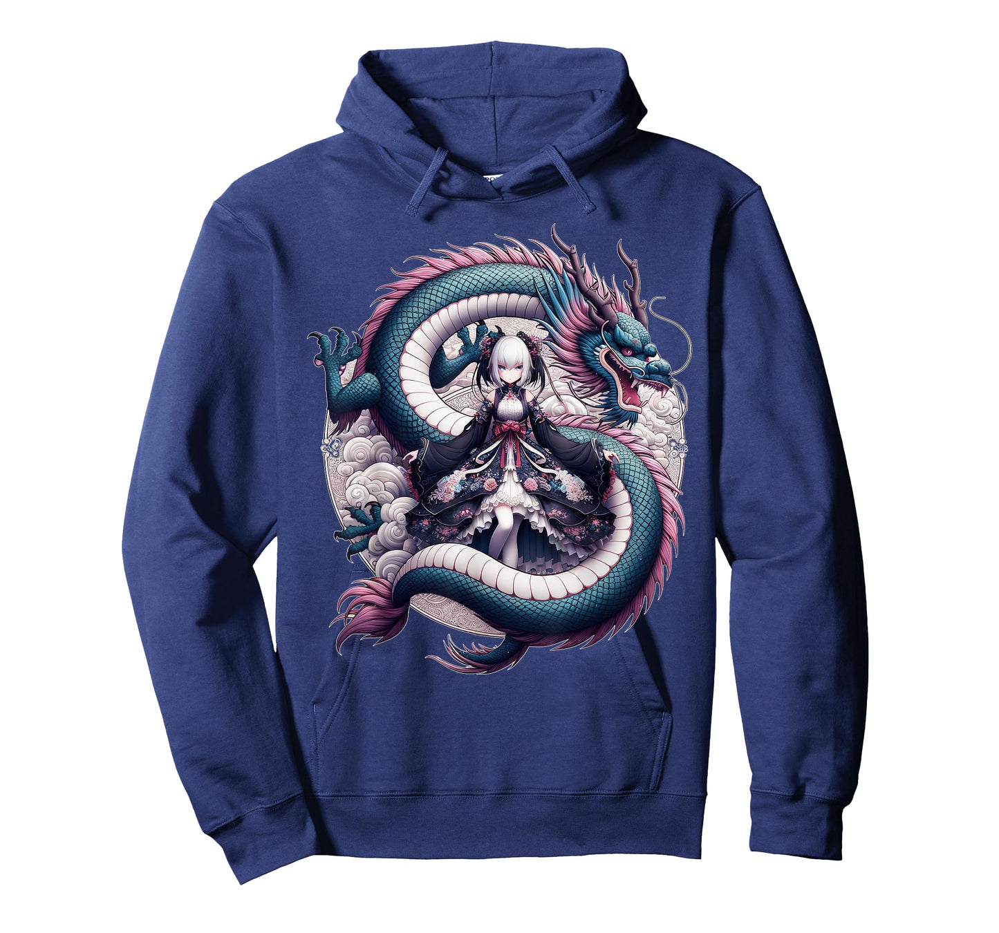Anime Girl Gothic Waifu Japanese Kawaii Pastel Otaku Dragon T-Shirt