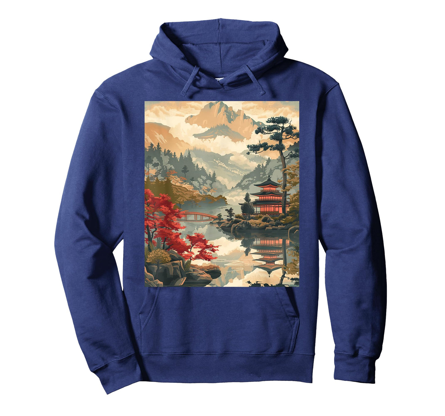 Vintage Woodblock Tee Japanese Graphical Art T-Shirt