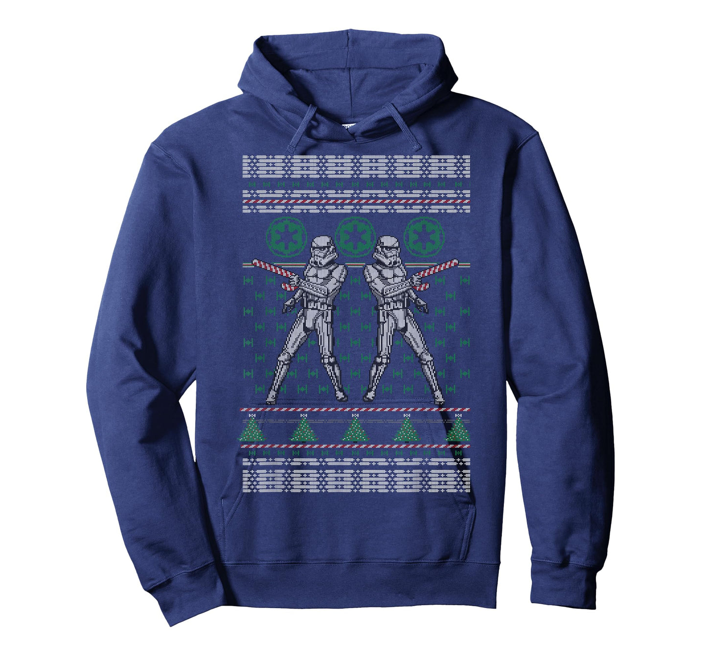 Star Wars Troopers Candy Cane Christmas Graphic T-Shirt T-Shirt