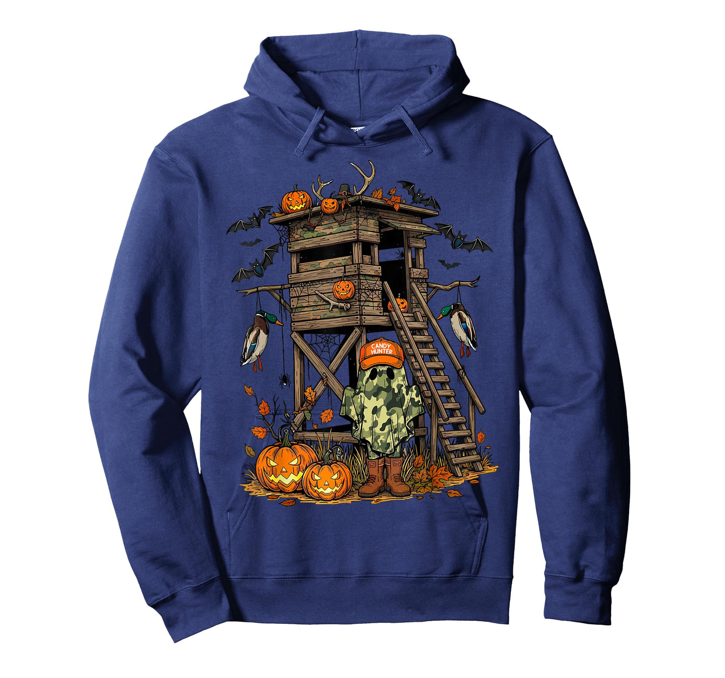 Candy Hunter Camo Ghost Boys Halloween Deer Duck Hunting T-Shirt