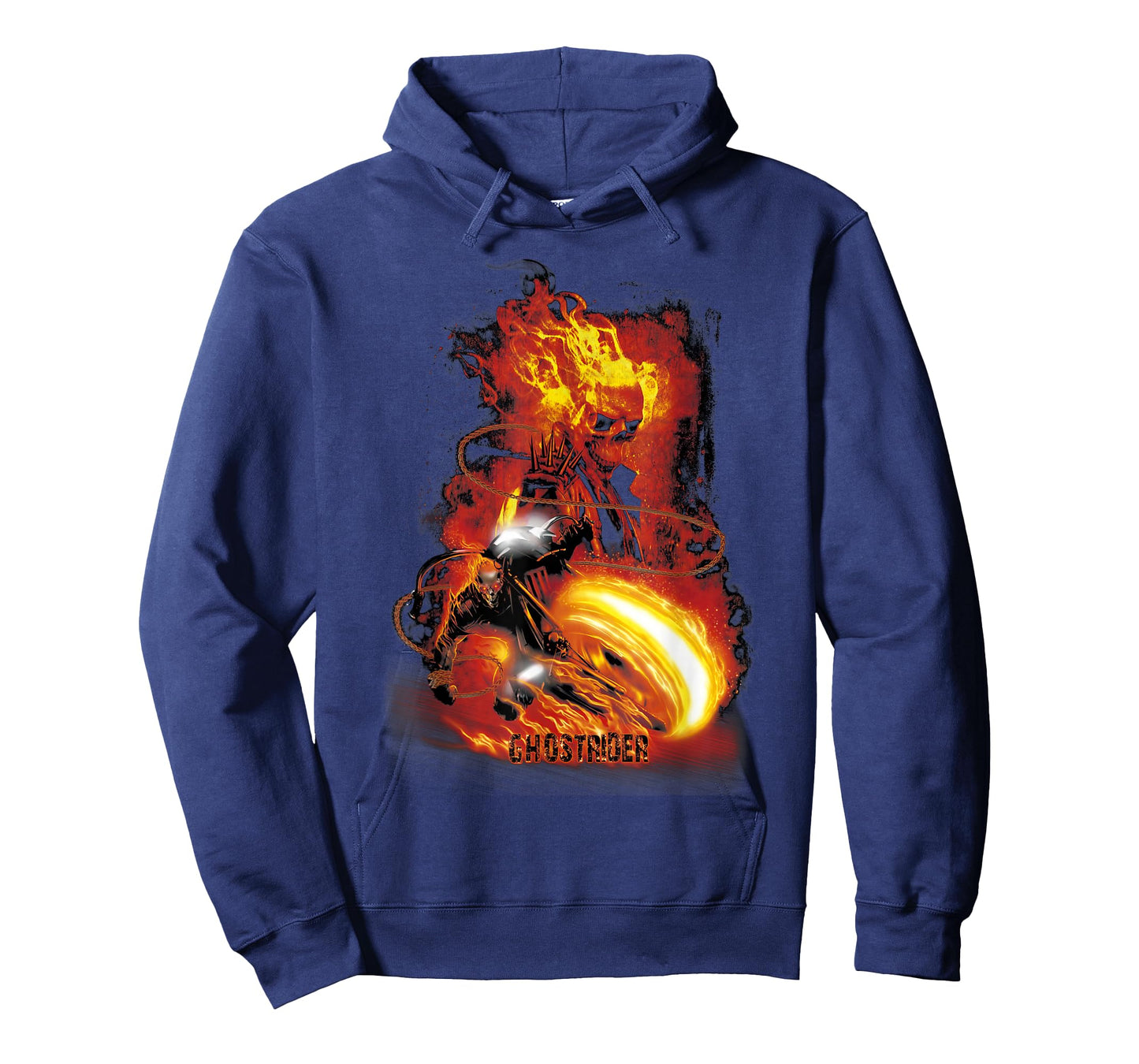 Marvel Ghost Rider Fire & Fury Motorcycle Flames T-Shirt