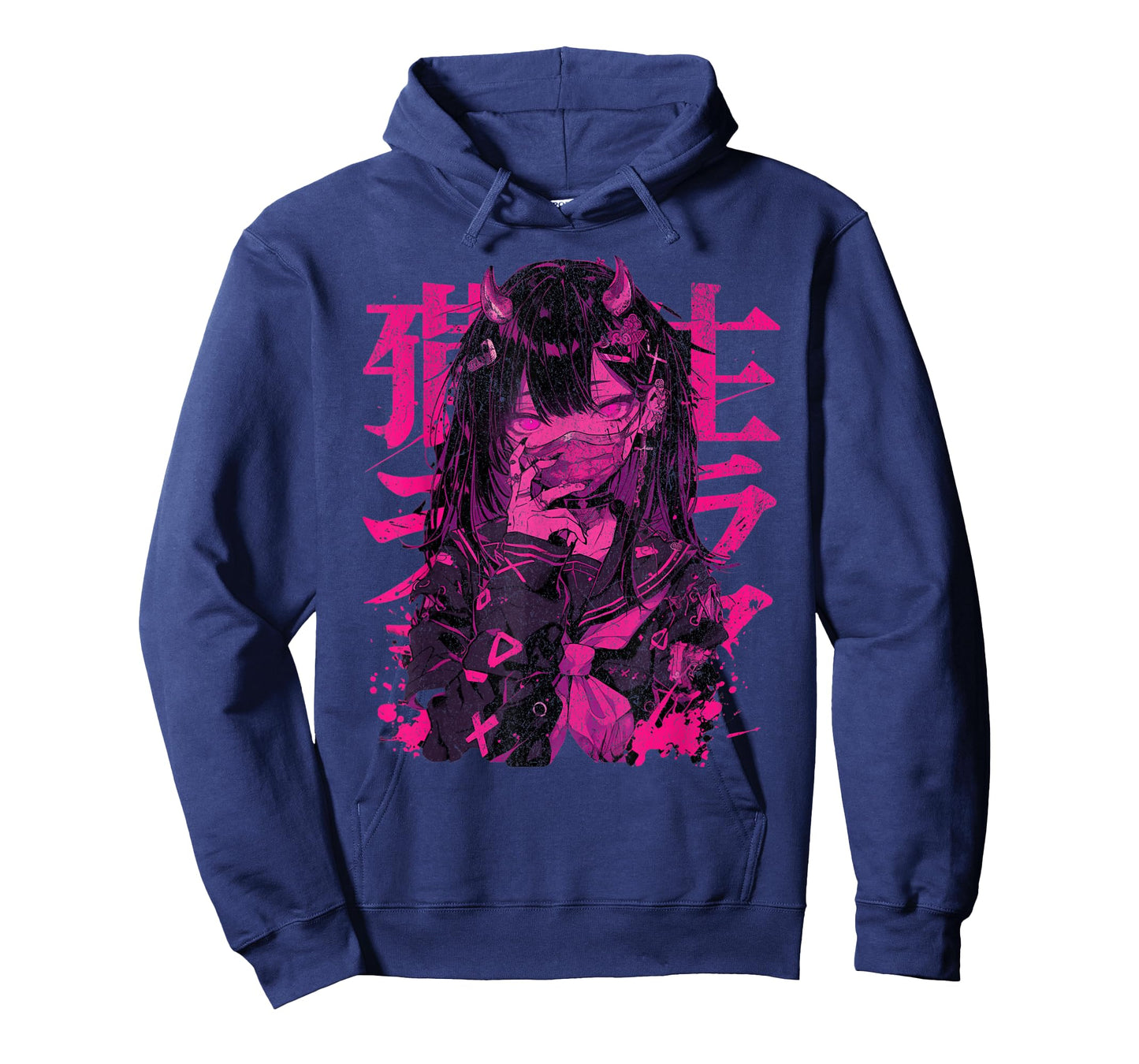 Goth Grunge Demon Anime Girl Waifu Horror Alt Aesthetic T-Shirt