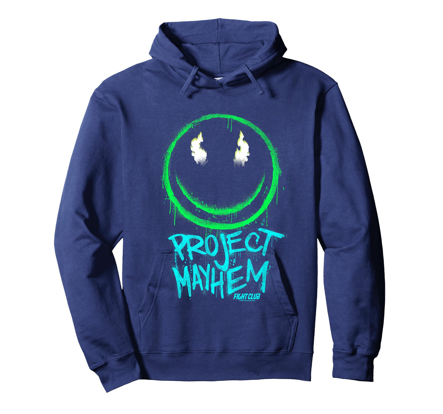 Fight Club Project Mayhem Smiley Face Spray Paint Neon Logo T-Shirt