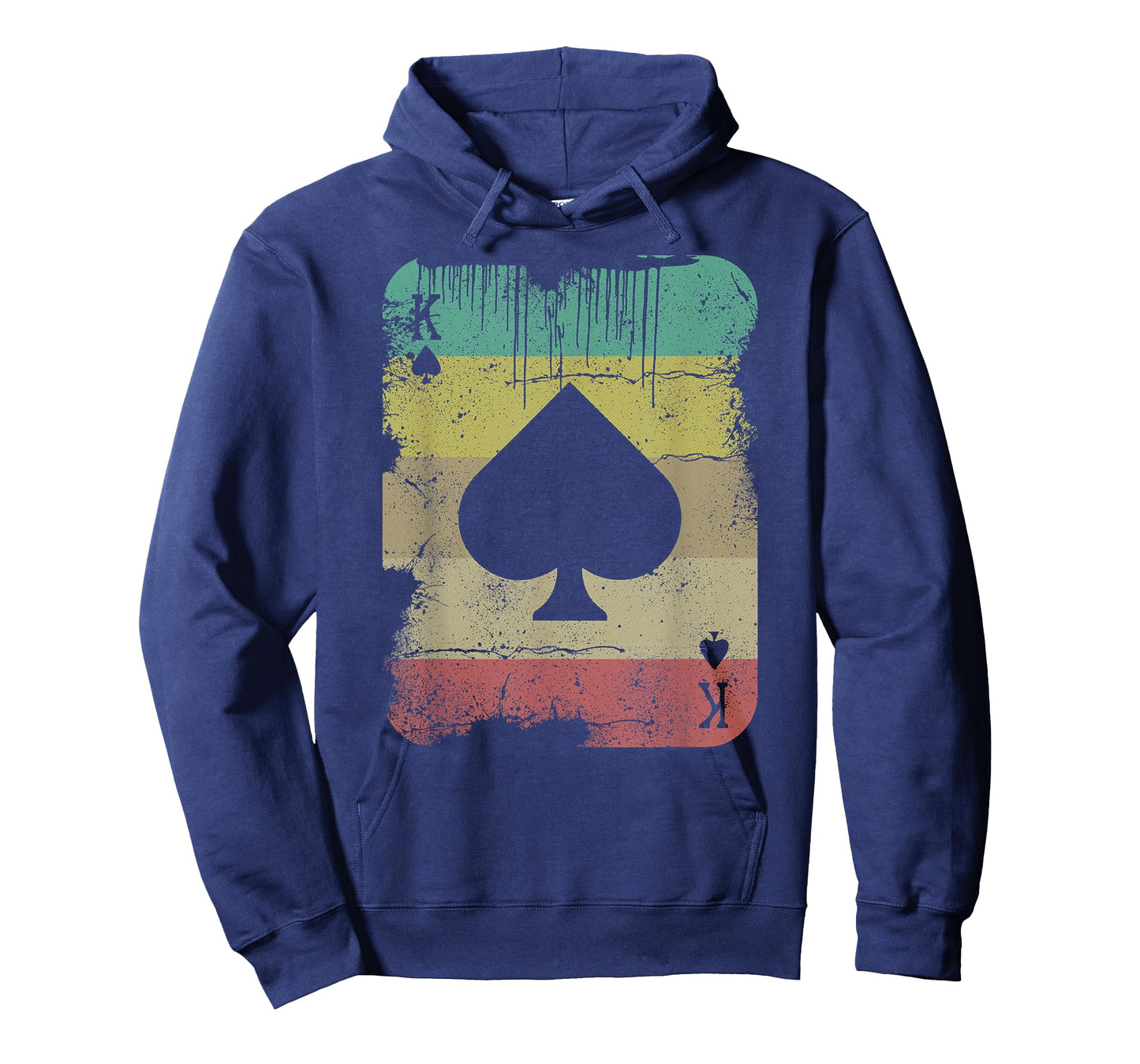 Retro Poker Texas Hold'Em King Of Spades - Vintage Poker T-Shirt