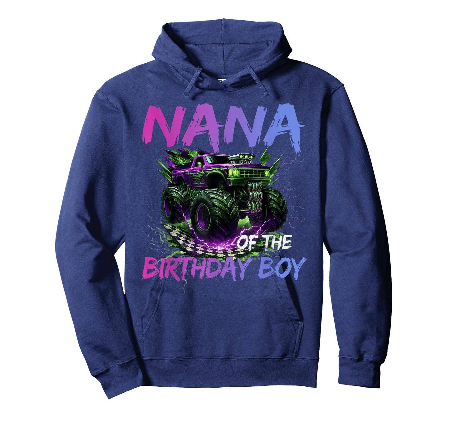 Nana of The Birthday Boy Monster Truck Birthday T-Shirt