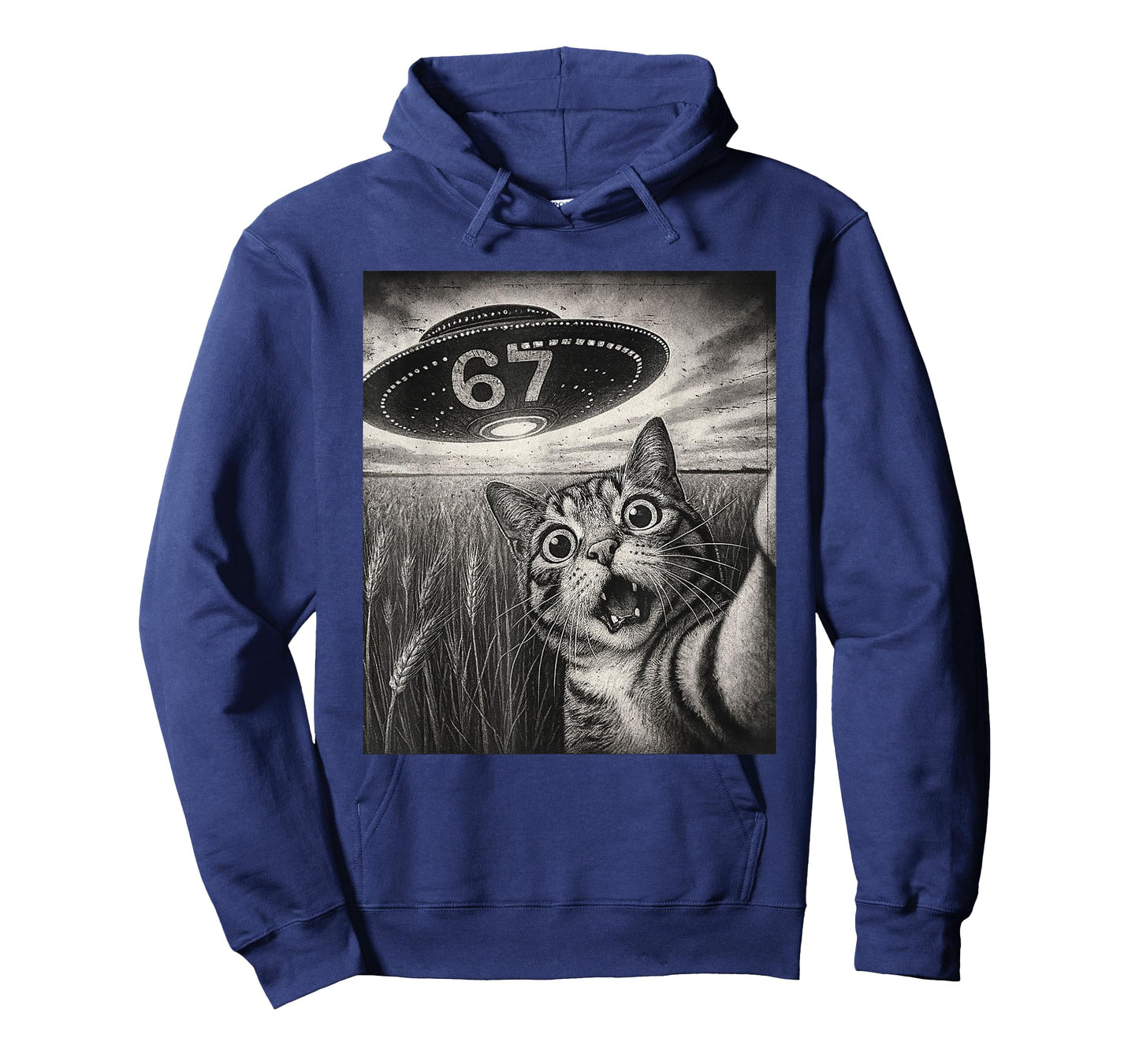 67 Meme Cat Selfie UFO T-Shirt