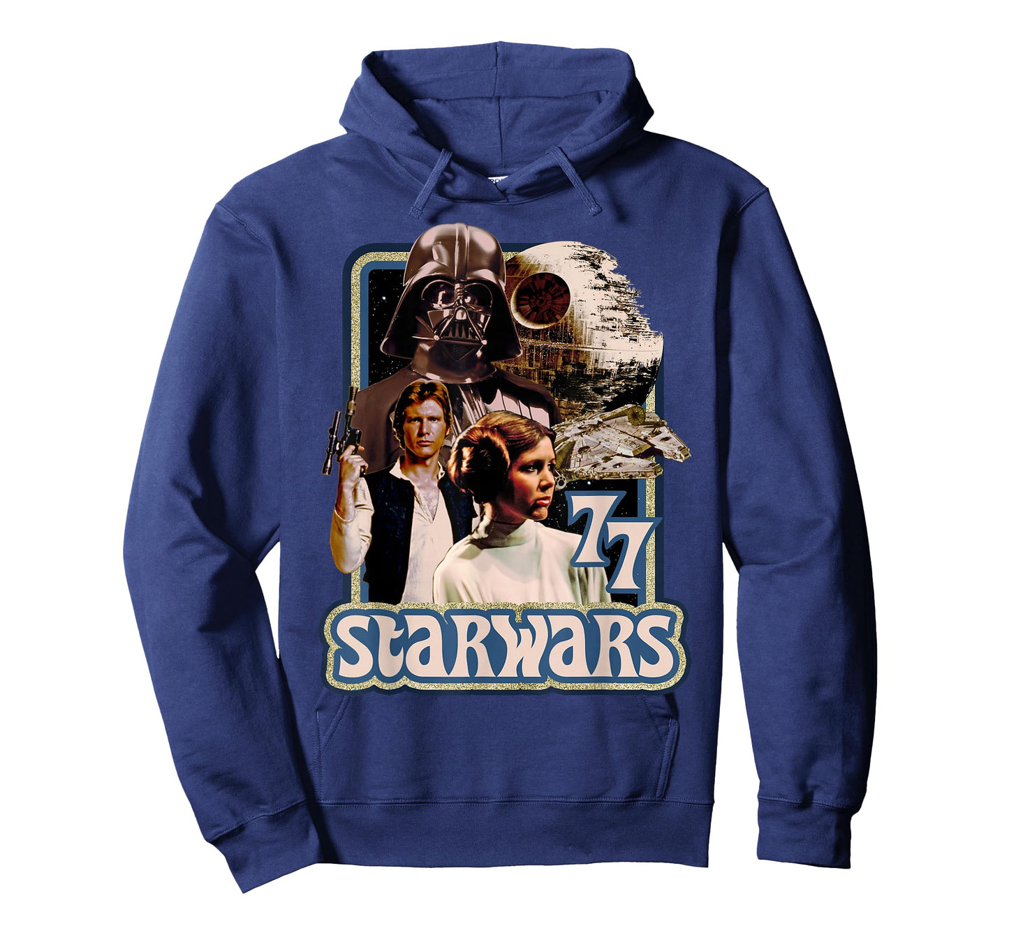 Star Wars Vader Solo Leia Retro '77 Poster Graphic T-Shirt T-Shirt