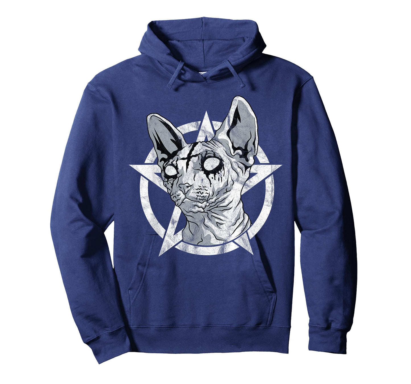 Black Metal Sphynx Cat Goth and Death Metal Sphinx Occult T-Shirt