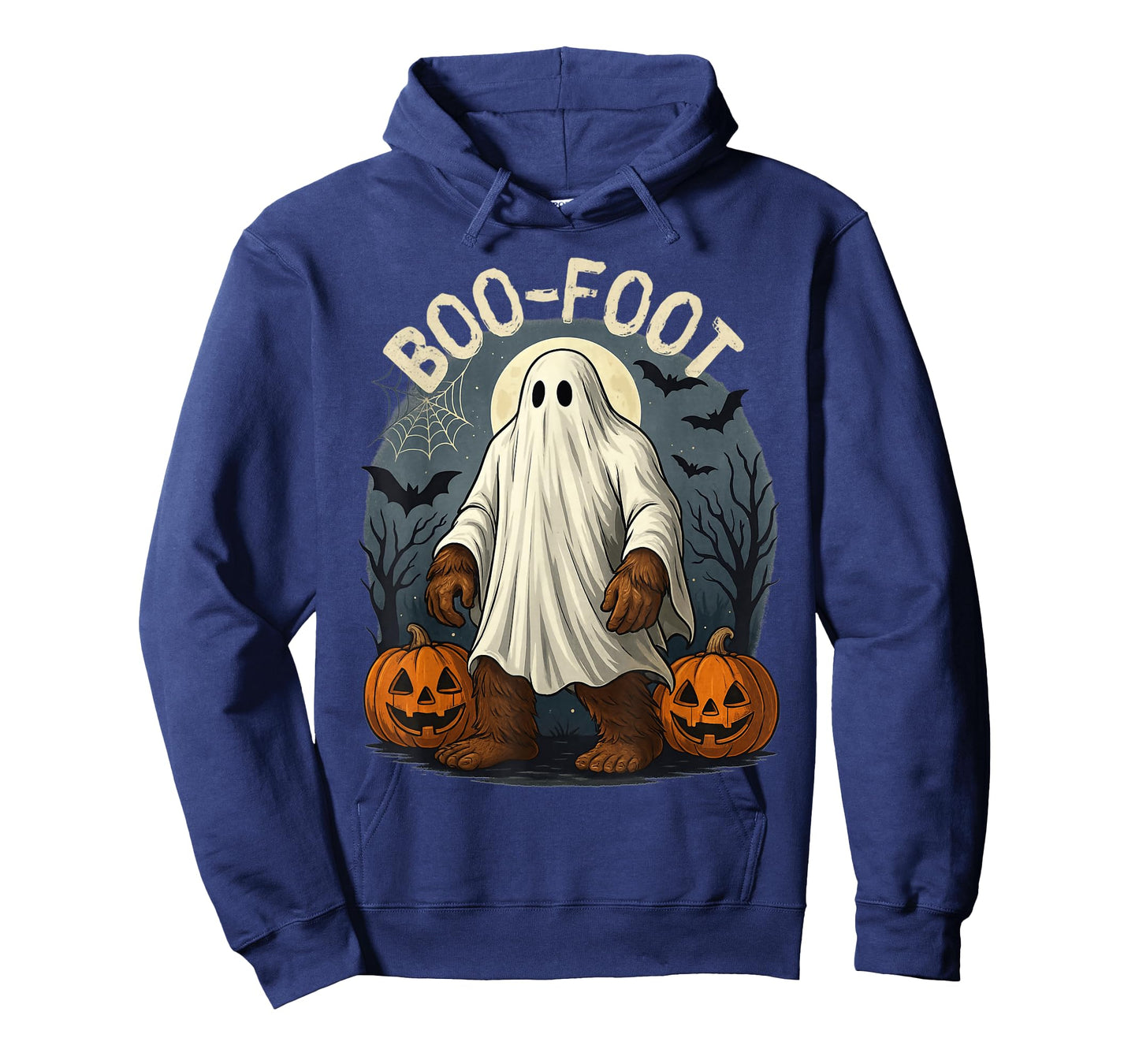 Funny Boo-Foot Bigfoot Ghost Costume Halloween Design T-Shirt