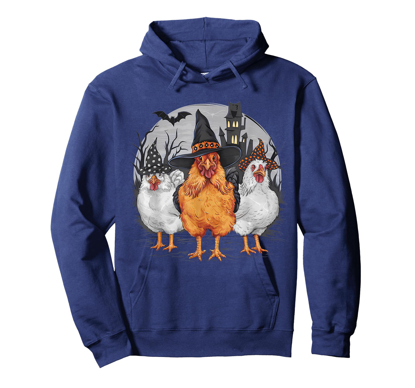 Funny Halloween Chickens Witch Spooky Season T-Shirt