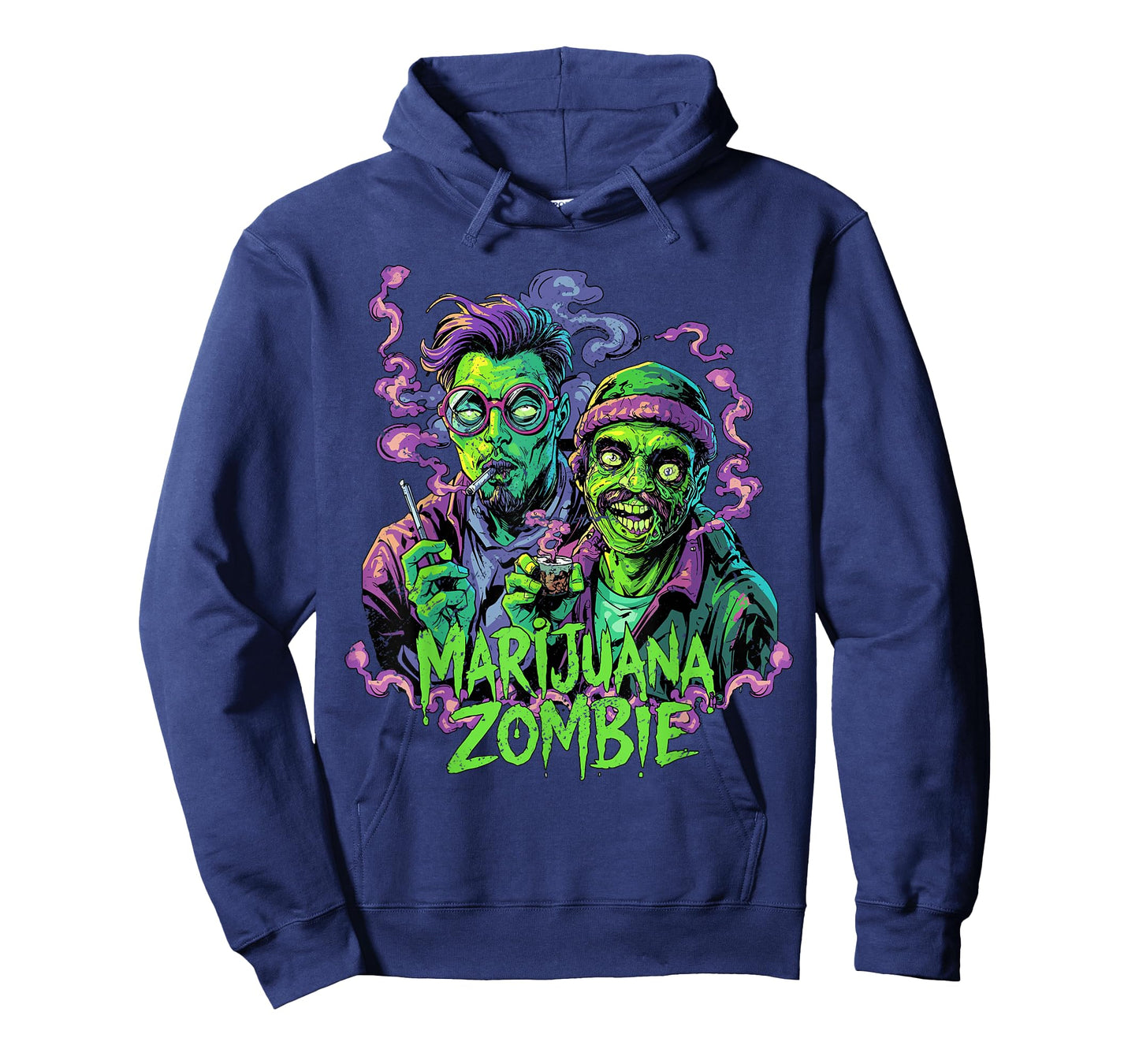 Marijuana Zombie Undead Stoner Halloween Horror T-Shirt